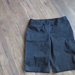 Black Longer Ladies Shorts By Dalia Collelection